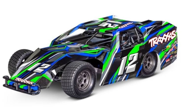 TRX104354-74-GRN Slash Modified BL-2S grün 1/10 Dirt Oval Racer RTR